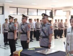 Kapolres Jepara Pimpin Sertijab ,Tiga Perwira Terkena Rotasi.