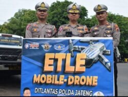 Guna Ciptakan Pemilu 2024 Kondusif,Polda Jateng Gelar monev ETLE  Drone Di Wilayah Demak.