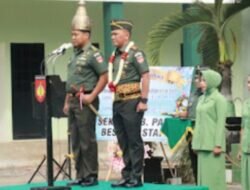 Prosesi Sertijab Dandim 0718 Pati,Di Serah Terimakan Dari Pejabat Lama Kepada pejabat Baru.