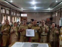 Pj Bupati Pati Hadiri Penandatanganan Peta Dan Berita Acara Penegasan Batas Desa.