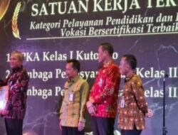 Akhir Tahun 2023 Ini Lapas Kelas llB Pati Dapat Dua Penghargaan.