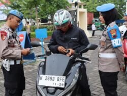 Polres Demak Gelar Operasi Knalpot Brong Terhadap Anggota.
