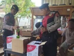 Ratusan Botol Miras Berbagai Merk Berhasil Diamankan Jajaran Polres Jepara Dalam Operasi Pekat Jelang Ramadhan 2024.