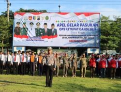 Polres Demak  Dan Bupati Bersama Instansi Terkait Gelar Apel Pasukan Operasi Ketupat Candi 2024.