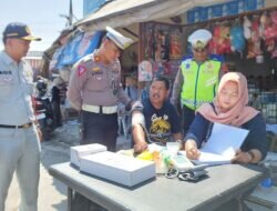 Polres Demak Bersama Instansi Terkait Lakukan Ramp Check Kendaraan.