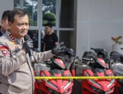 Polda Jateng Berhasil Ungkap Dan Tangkap Pelaku Kejahatan Transnasional Tindak Pidana Penadahan Sepeda Motor.