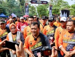 Kapolda Dan Jajarannya Ikuti Trabas Kamtibmas 2024 Di Area Waduk Kedungombo.