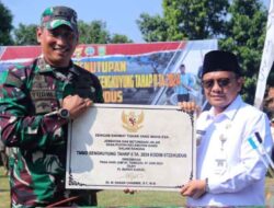 Pj Bupati Kudus Bersama Dandim 0722 Tutup TMMD Sengkuyung Tahap ll Tahun 2024.