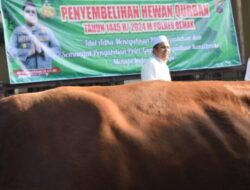 Sambut Idul Adha 2024 Bersama Dengan Masyarakat, Polres Demak Sembelih 5 Ekor Sapi Dan 3 Ekor Kambing.