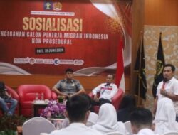 Unit Empat Tipidter Polresta Pati Bersama Kantor Imigrasi Gelar Sosialisasi Tentang Pencegahan CPMI-NP 2024.