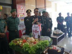 Hari Bhayangkara ke -78 , Polres Demak Dapat Surprise Dari Kodim 0716 Demak.