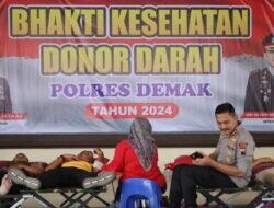 Sambut Hari Jadi Polwan ke-76,Polres Demak Gelar Acara Bakti Kesehatan.