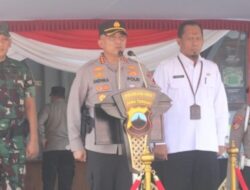 Jelang Pemilukada , Polresta Pati Gelar Peragaan Sispamkota Operasi Mantap Praja Candi  2024.