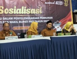 KPU Kabupaten Pati Menggelar Sosialisasi Pemantau Pilkada Bupati Tahun 2024.