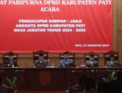 Lima Puluh Anggota DPRD kabupaten Pati Masa Bakti 2024-2029 Resmi Di Lantik Dan Di Ambil Sumpah Janjinya.
