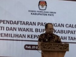 KPU Pati Resmi Tetapkan Tiga Pasangan Bakal Calon Bupati Dan Balon Wakil Bupati.