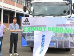 PT HWI Batangan Pati Berhasil Ekspor Perdana Produk Sepatu Adidas.