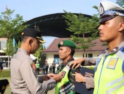 Polres Demak Laksanakan Apel Gelar Pasukan Operasi Zebra Candi 2024.