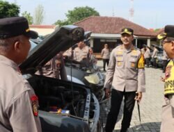 Jelang Pilkada 2024 Polres Demak Lakukan Pemeriksaan Kendaraan Dinas.