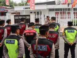 Polres Demak Lakukan Pengamanan Rapat Pleno Terbuka Rekapitulasi Suara Pilkada 2024.