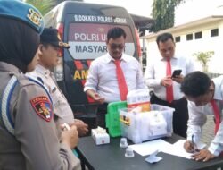 Sipropam Polres Demak Gelar Gaktibplin Dan Tes Urine, Untuk Pastikan Anggota Bebas Narkoba.