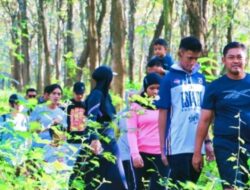 Kapolres Grobogan AKBP Ike Yulianto Pimpin Langsung Kegiatan Trail Run Di Kawasan Perhutani Purwodadi.