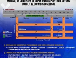 Jelang Acara Istighosah Kemanusiaan,Polres Demak Lakukan Pengamanan Dan Pengalihan Arus Lalulintas.