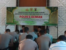 Menyambut Tahun Baru 1447 H,Polres Demak Gelar Pengajian Dan Doa Bersama.