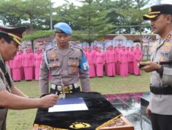 Polres Demak Gelar Upacara Kenaikan Pangkat Kepada 84 Personel.
