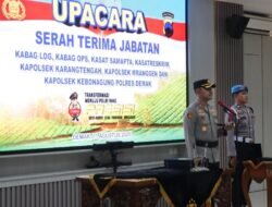 Kapolres Demak Pimpin Sertijab Untuk 9 Perwira Di Internal Kepolisian.