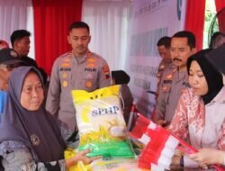 Polres Demak Ikuti Peluncuran Gerakan Pangan Murah Polri.