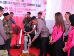 Kapolres Demak Berikan Bantuan Sumur Bor Pada Warga Purworejo.