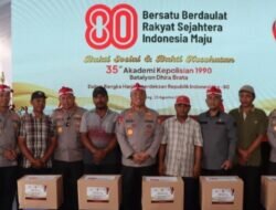Peringati HUT RI Ke -80,Akpol 1990 Gelar Baksos Dan Bakti Kesehatan