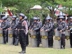 Polres Demak Gelar Apel Kesiapsiagaan Personel Dan Peralatan , Antisipasi Aksi Unjuk Rasa