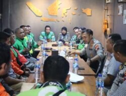 Kapolres Demak Ajak Komunitas Ojol jaga Kamtibmas Pasca Aksi unjuk Rasa.
