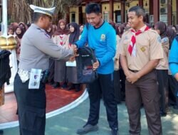 Satlantas Polres Demak Berikan Edukasi Tertib Lalulintas Dan Safety Riding.