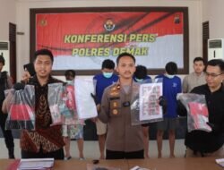 Satreskrim Polres Demak Berhasil Amankan Empat Pembat Dan Pengedar Uang Palsu.