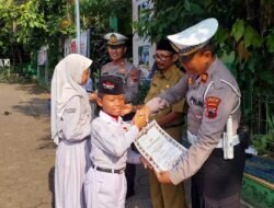 Satlantas Polres Demak Sosialisasi Tertib Berlalulintas Pada Murid Sekolah Usia Dini.