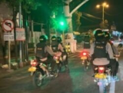 Polresta Pati Lakukan Patroli Sekala Besar,Paska sidang Paripurna Pansus Hak Angket  DPRD Pati.