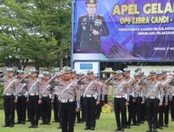 Kapolres Demak Pimpin Apel Gelar Pasukan Operasi Zebra Candi 2025.