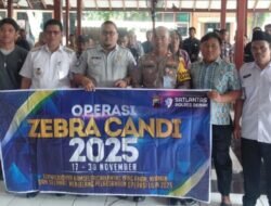 Satlantas Polres Demak Bersama Jasa Raharja Gelar Operasi Zebra Candi 2025 Di Pendopo Kecamatan Mranggen.