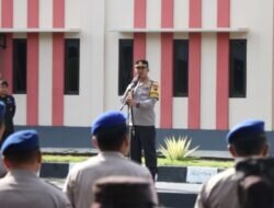 Kapolresta Pati Pimpin Apel Jelang Pengamanan Pergantian Tahun Baru 2026.