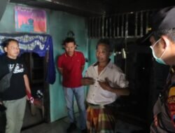 Polres Demak Tangani Kebakaran  Di Wedung, Satu korban Alami Luka Bakar.