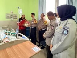 Satlantas Polres Demak Kunjungi Korban Laka Di RSUD Sunan Kalijaga.