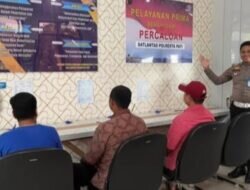 Polresta Pati Melalui Program Polantas Menyapa Melakukan Edukasi Langsung Kepada Pemohon SlM.