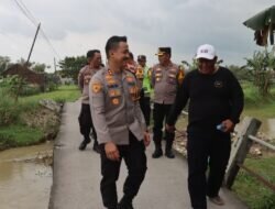 Dukung Program  Presiden Polres Demak Kawal Pembangunan Jembatan Penghubung Banjarejo – Wonorejo.