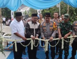 Polres Demak Resmikan Jembatan Merah Putih Penghubung Banjarejo -Wonorejo.