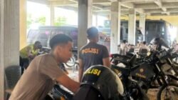 Polres Blora  Unit Satsamapta Lakukan Perawatan Dan Pemeliharaan Rutin Terhadap Kendaraan Dinas.