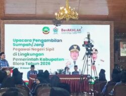 Pemkab Blora Gelar Upacara Pengambilan Sumpah Dan Janji  220 Pegawai Negeri Sipil.