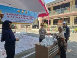 Polres Demak Sembelih 4 Sapi dan 6 Kambing Kurban, Daging Dibagikan untuk Warga
